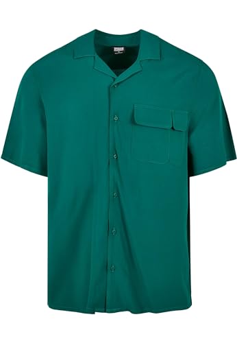 Urban Classics Men's Viscose Camp Shirt Hemd, Green, XXL von Urban Classics