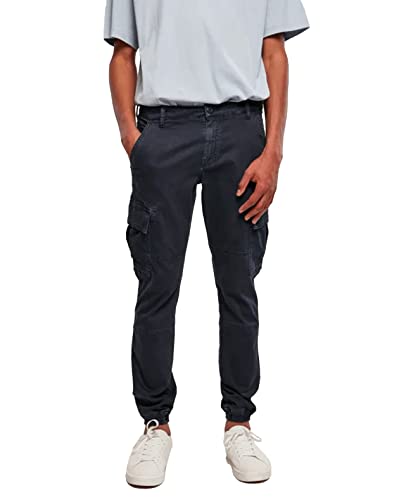 Urban Classics Men's Washed Cargo Twill Jogging Pants Hose, midnightnavy, 40 von Urban Classics