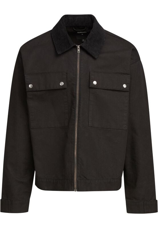 Urban Classics Mens Workwear Cotton Jacket Übergangsjacke schwarz in M von Urban Classics