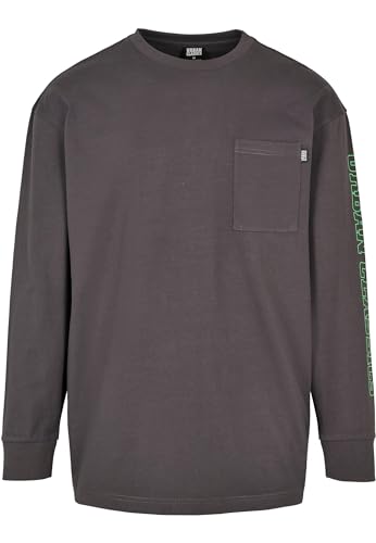 Urban Classics Neon Logo Boxy Pocket LS darkshadow M Urban Classics Neon Logo Boxy Pocket LS darkshadow M von Urban Classics