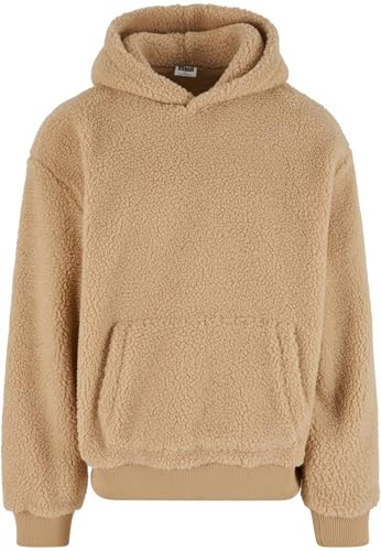 Urban Classics Oversized Teddy Hoody unionbeige, S von Urban Classics