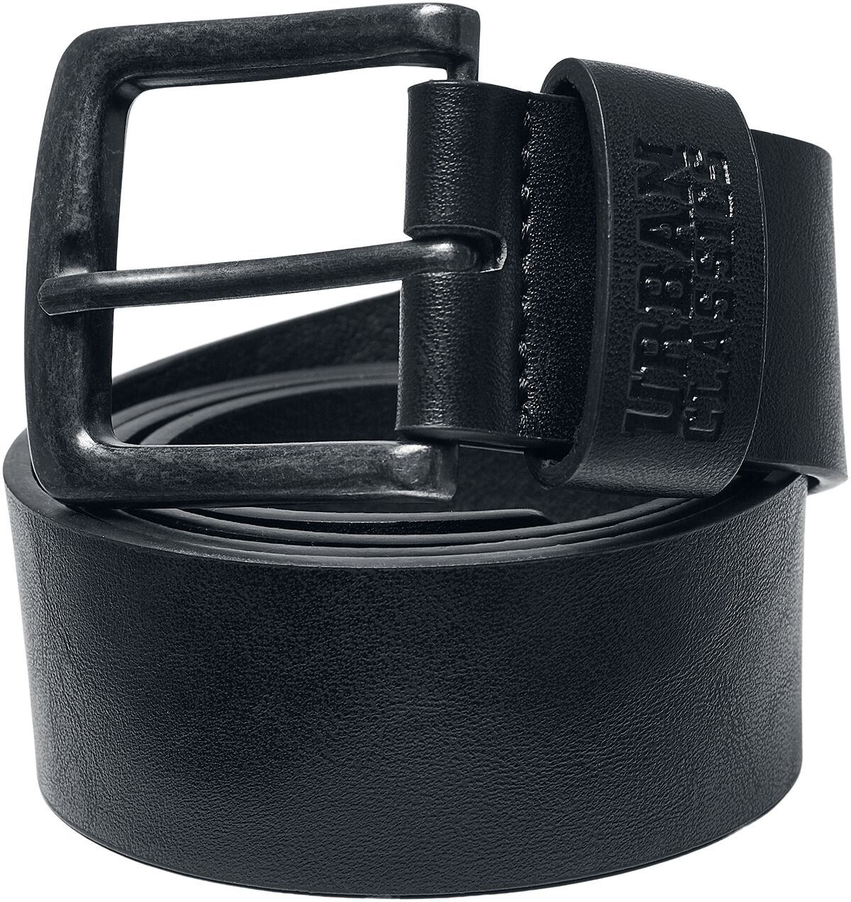 Urban Classics Recycled Imitation Leather Belt Gürtel schwarz von Urban Classics