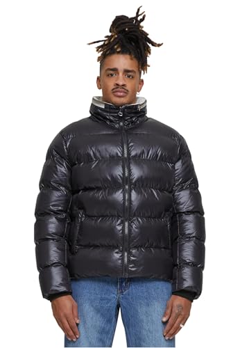 Urban Classics Recycled Zip Neck Puffer Jacket M Black von Urban Classics
