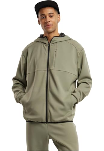 Urban Classics Scuba Zip Pocket Hoody Männer Fleecejacke grün L von Urban Classics