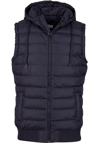 Urban Classics Small Bubble Hooded Vest Weste blackblack, L von Urban Classics