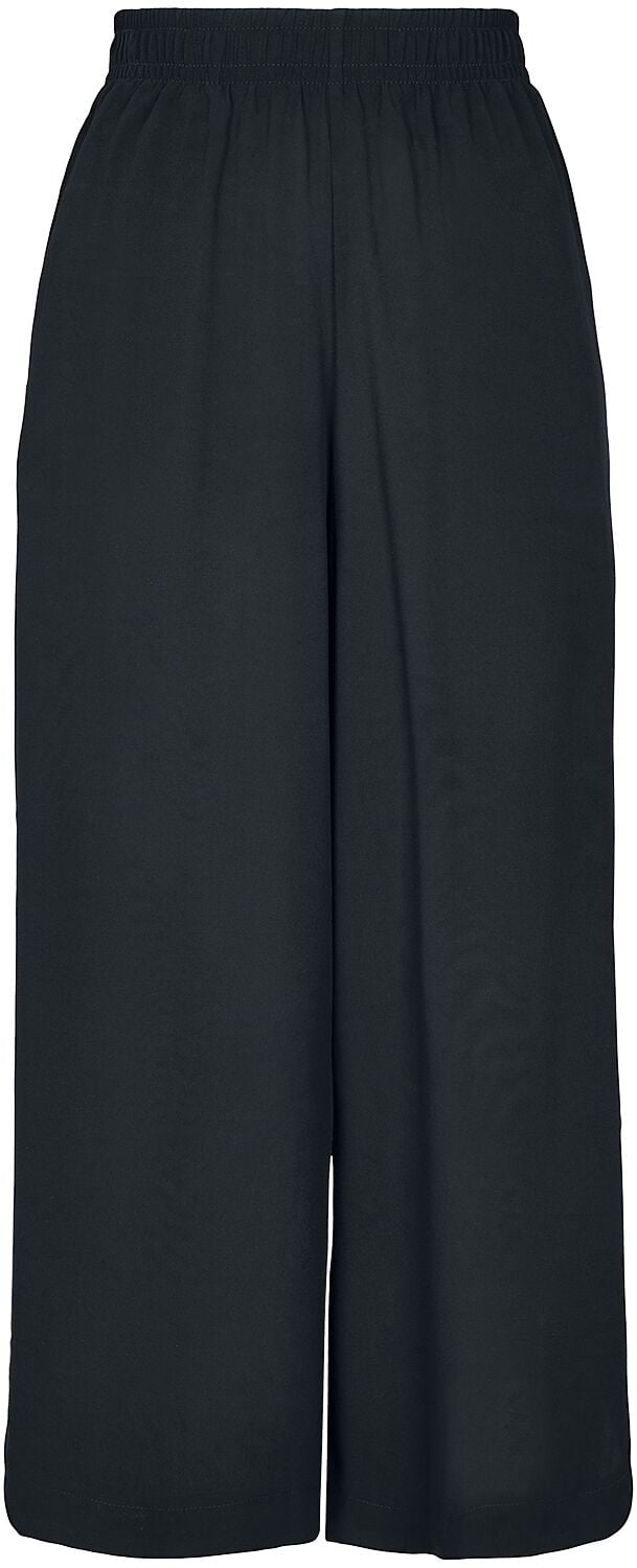 Urban Classics Stoffhose - Ladies Wide Viscose Culotte - XS bis XL - für Damen - Größe S - schwarz von Urban Classics