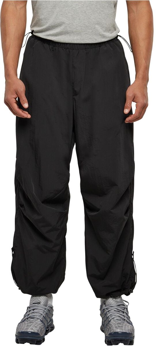 Urban Classics Stoffhose - Nylon Parachute Pants - L bis 4XL - für Männer - Größe XXL - schwarz von Urban Classics