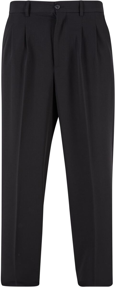 Urban Classics Stoffhose - Wide Fit Pants - W31L32 bis W38L34 - für Männer - Größe W33L32 - schwarz von Urban Classics