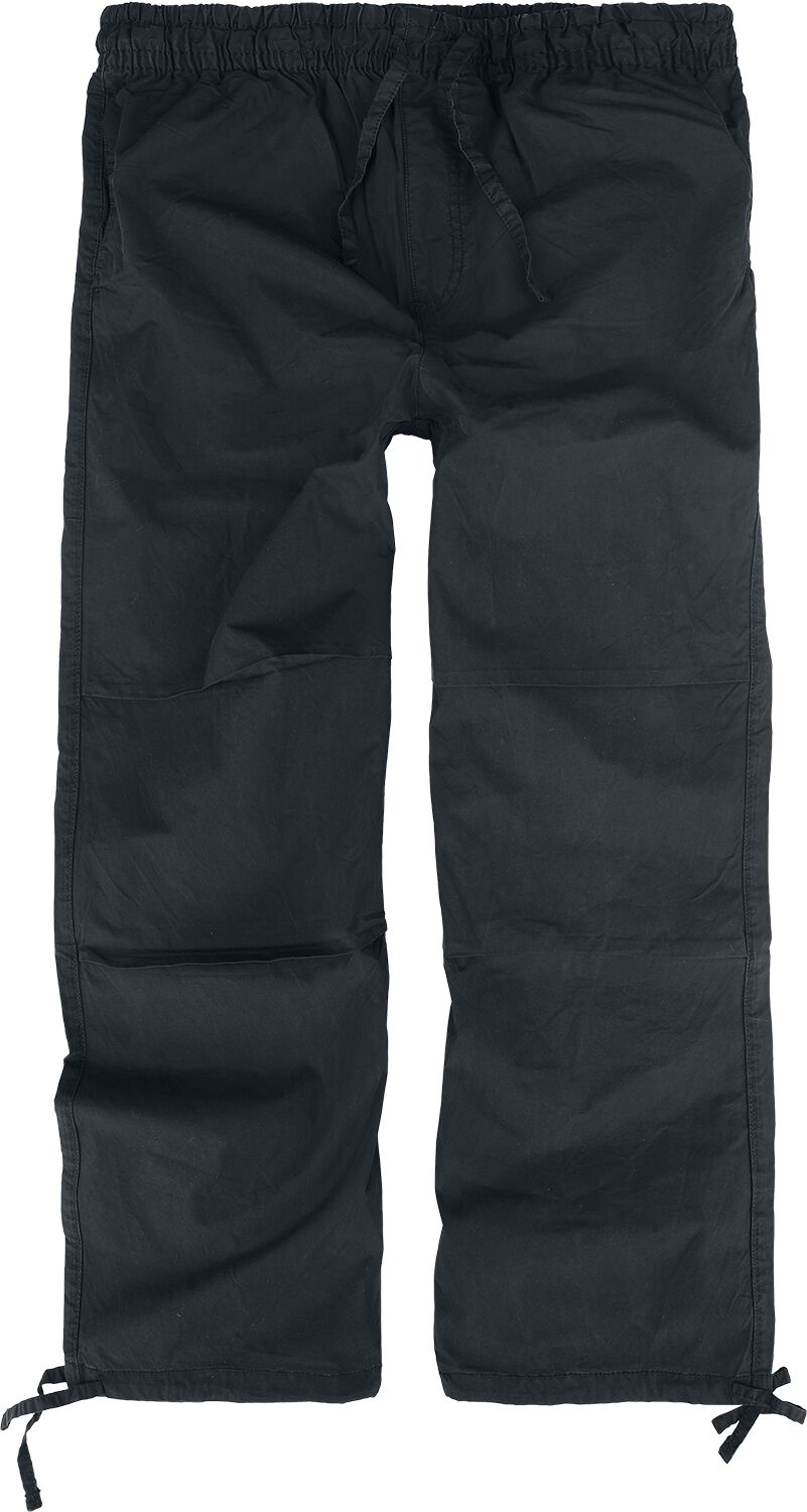 Urban Classics Stoffhose - Wide Poplin Pants - S - für Männer - Größe S - schwarz von Urban Classics