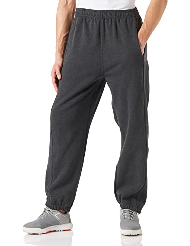 Urban Classics Herren Jogginghose Kordelzug Jogger Sporthose mit elastischem Bund Trainingshose mit elastischem Reißverschluss an, Grau (Anthrazit), 4XL von Urban Classics