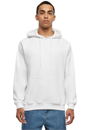 Urban Classics Herren Kapuzenpullover Blank Hoody, klassischer Hoodie für Männer, Loose Fit, S, White von Urban Classics