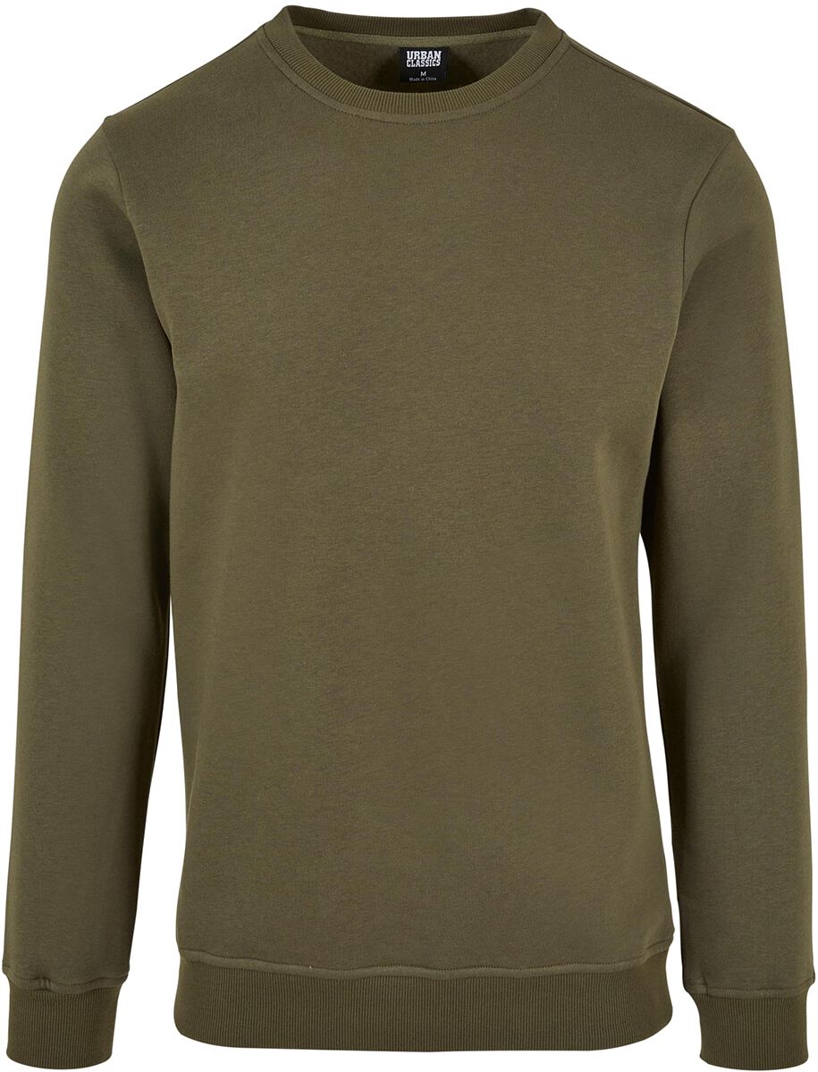 Urban Classics Sweatshirt - Basic Terry Crew - S - für Männer - Größe S - oliv Urban Classics Sweatshirt - Basic Terry Crew - S - für Männer - Größe S - oliv von Urban Classics