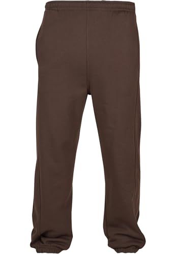 Urban Classics Herren Trainingshose Sweatpants, Jogginghose für Männer, Straight Leg, Reißverschlüsse an den Beinabschlüssen, 5XL, Brown von Urban Classics
