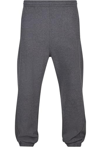 Urban Classics Herren Trainingshose Sweatpants, Jogginghose für Männer, Straight Leg, Reißverschlüsse an den Beinabschlüssen, M, Charcoal von Urban Classics