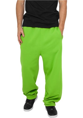 Urban Classics Herren Jogginghose Kordelzug Jogger Sporthose mit elastischem Bund Trainingshose Elastischer Reißverschluss An, Limegreen, S von Urban Classics