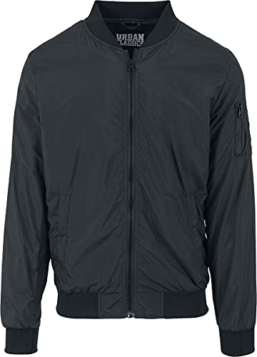 Urban Classics TB1258 Light Bomber Bomberjacke, Schwarz (black 7), Gr. XX-Large von Urban Classics