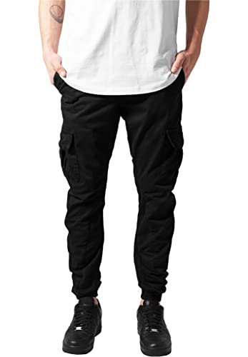 Urban Classics Herren Cargo Jogging Pants Hose, Schwarz, S EU von Urban Classics