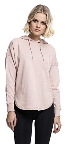 Urban Classics TB1308 Damen Hoodie Ladies Oversized Terry Hoody, weit geschnittener Kapuzenpullover für Frauen mit abgerundetem Saum, light rose, Größe S von Urban Classics