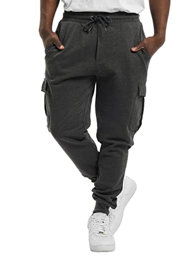 Urban Classics TB1395 Herren Hose Fitted Cargo Sweatpants , Gr. W34/L32 (Herstellergröße: L), Grau (charcoal 91) von Urban Classics