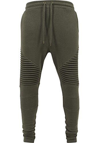 Urban Classics TB1415 Herren Relaxed Hose Pleat Sweatpants, Grün (Olive 176), W32/L32 (Herstellergröße: M) von Urban Classics