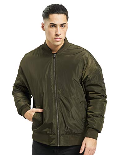 Urban Classics Herren Oversized bomberjack Bomber Jacke, Grün (Darkolive 551), L EU von Urban Classics