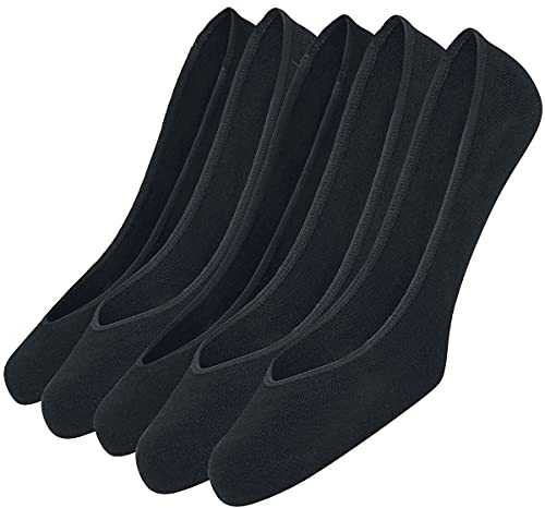 Urban Classics Unisex Onzichtbare sokken per 5 stuks Socken, Schwarz (Black 7), 43-46 EU von Urban Classics