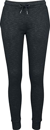 Urban Classics TB1719 Damen Sporthose Ladies Space Dye Terry Jogpants, Mehrfarbig (Black/White 50), W26/L32(Herstellergröße: XS) von Urban Classics