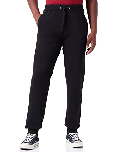 Urban Classics TB252 Herren Hose Straight Fit Sweatpants, Schwarz (Black 7), W34/L32 (Herstellergröße: L) von Urban Classics