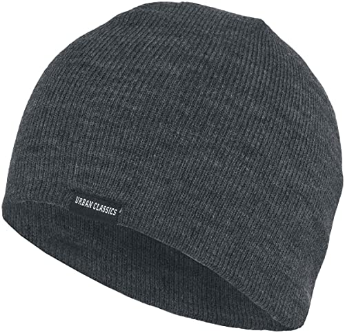 Urban Classics TB306 Unisex Strickmütze Basic Beanie, Grau (Charcoal 91), One size (Herstellergröße: one size) von Urban Classics