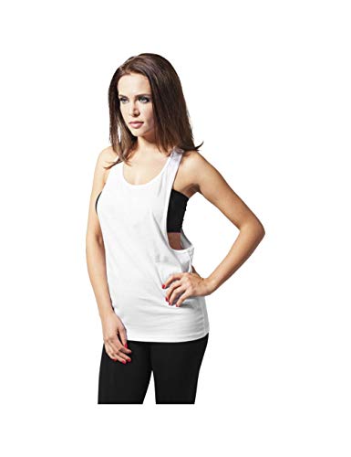 Urban Classics TB358 Damen Sport T-Shirt Ladies Loose Tanktop weiß (White) Large von Urban Classics