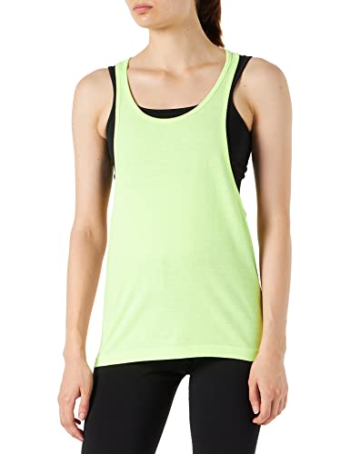 Urban Classics TB462 Damen Sport T-Shirt Ladies Loose Burnout Tanktop gelb (Neonyellow) Large von Urban Classics