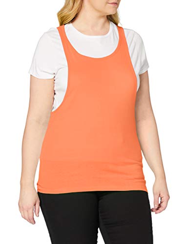 Urban Classics TB462 Damen Sport T-Shirt Ladies Loose Burnout Tanktop orange (Neonorange) X-Large von Urban Classics