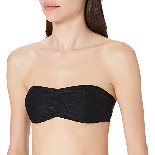Urban Classics Damen Ladies Laces Bandeau Top, per Pack Schwarz (Black 00007), X-Small (Herstellergröße: XS) von Urban Classics