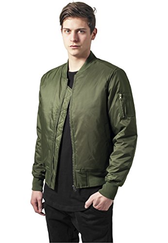 Urban Classics Herren Jacke, Regulär, 100 Prozent Polyamid, Olivgrün (176), S von Urban Classics