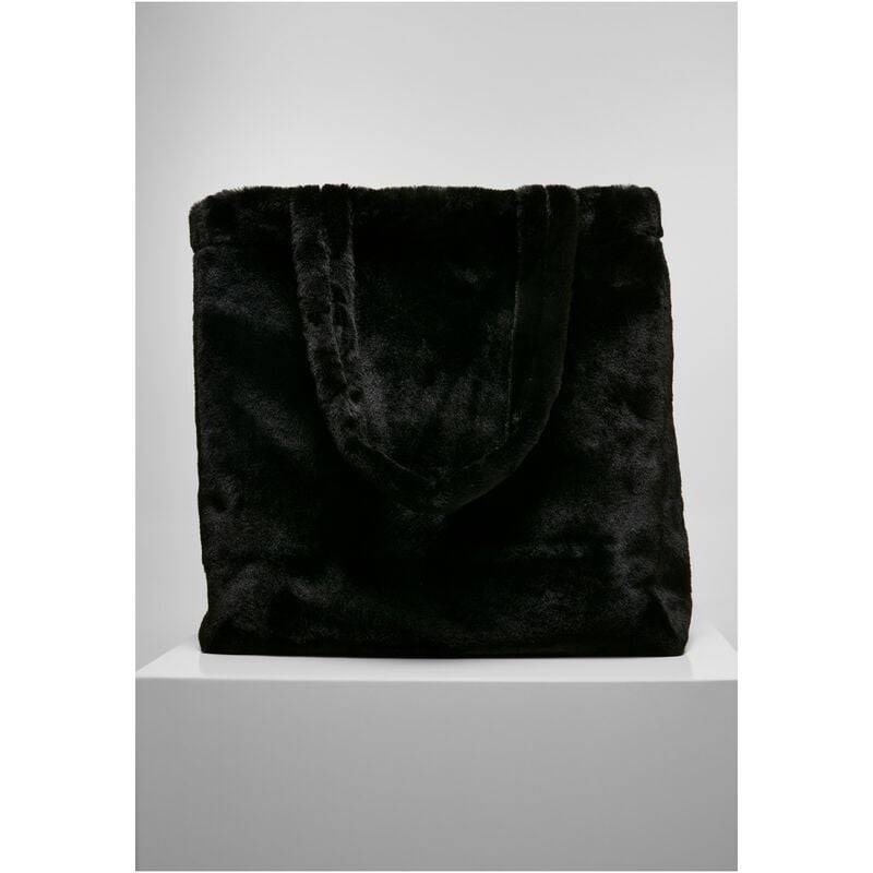 Urban Classics Tragetasche - Fake Fur Tote Bag - schwarz von Urban Classics