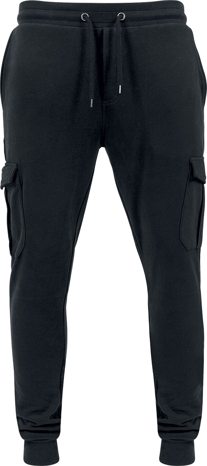 Urban Classics Trainingshose - Fitted Cargo Sweatpants - S bis 5XL - für Männer - Größe M - schwarz von Urban Classics