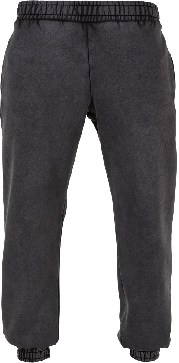 Urban Classics Trainingshose - Heavy Sand Washed Sweatpants - S bis XXL - für Männer - Größe L - schwarz von Urban Classics