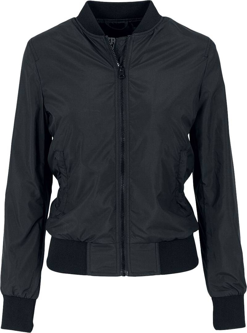 Urban Classics Übergangsjacke - Ladies Light Bomber Jacket - XS bis 5XL - für Damen - Größe XL - schwarz von Urban Classics
