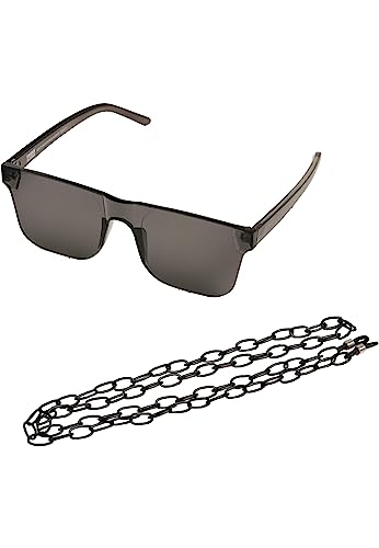 Urban Classics Unisex TB2571-105 Chain Sunglasses Sonnenbrille, blk/blk, one Size von Urban Classics