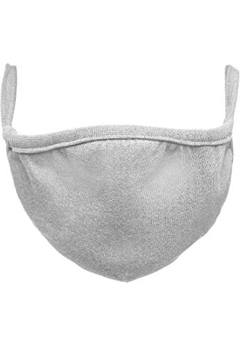 Urban Classics Unisex Bomuld ansigtsmaske 2-pak Alltagsmaske, heather grey, Einheitsgröße EU von Build Your Brand