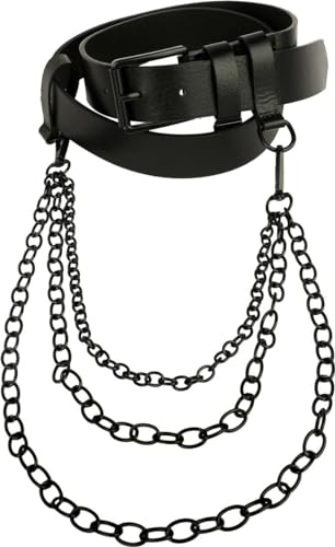 Urban Classics Unisex TB6552-Belt with Chain Gürtel, Black, S/M von Urban Classics