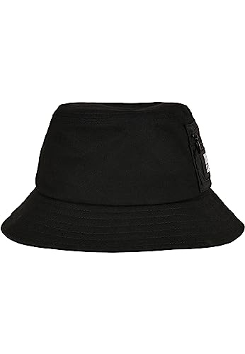 Urban Classics Unisex Canvas Logo Bucket Hut, Black, one Size von Urban Classics