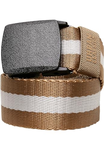 Urban Classics Unisex TB3908-Centre Stripe Belt Gürtel, beige, L/XL von Urban Classics