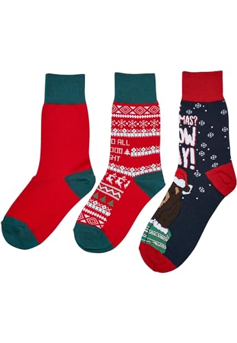 Urban Classics Unisex UCK3164-Christmas Bear Kids 3-Pack Socks, Multicolor, 39-42 von Urban Classics