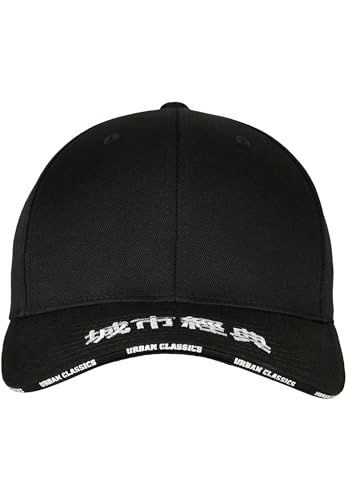 Urban Classics Unisex Embroidered Logo Flexfit Cap Baseballkappe, Black, S/M von Urban Classics