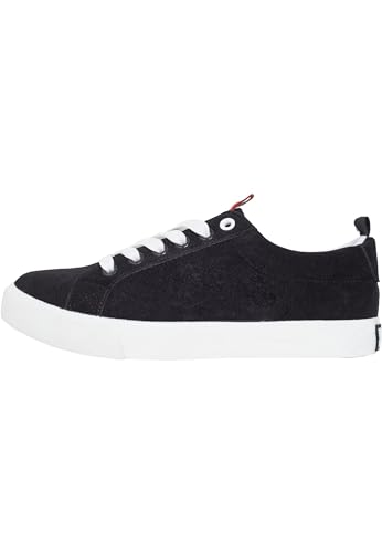 Urban Classics Unisex-Erwachsene Velour Sneaker, Mehrfarbig (Blk/Stripes) von Urban Classics