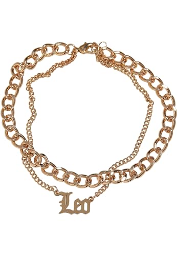 Urban Classics Unisex Fußkettchen Zodiac Golden Anklet, Farbe leo, Größe S/M von Urban Classics