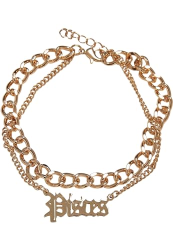 Urban Classics Unisex Fußkettchen Zodiac Golden Anklet, Farbe pisces, Größe L/XL von Urban Classics