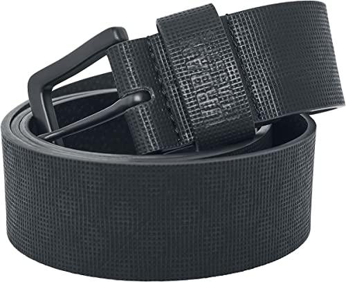 Urban Classics Unisex Gürtel Fake Leather Belt, Unisex Gürtel mit Dornschließe, aus Polyester, perfektes Accessoire, black, L von Urban Classics