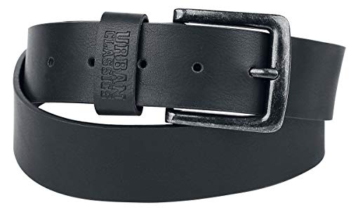 Urban Classics TB1288 Unisex Gürtel Leather Imitation Belt, Schwarz (Black 7), 120 cm (Herstellergröße: L) von Urban Classics